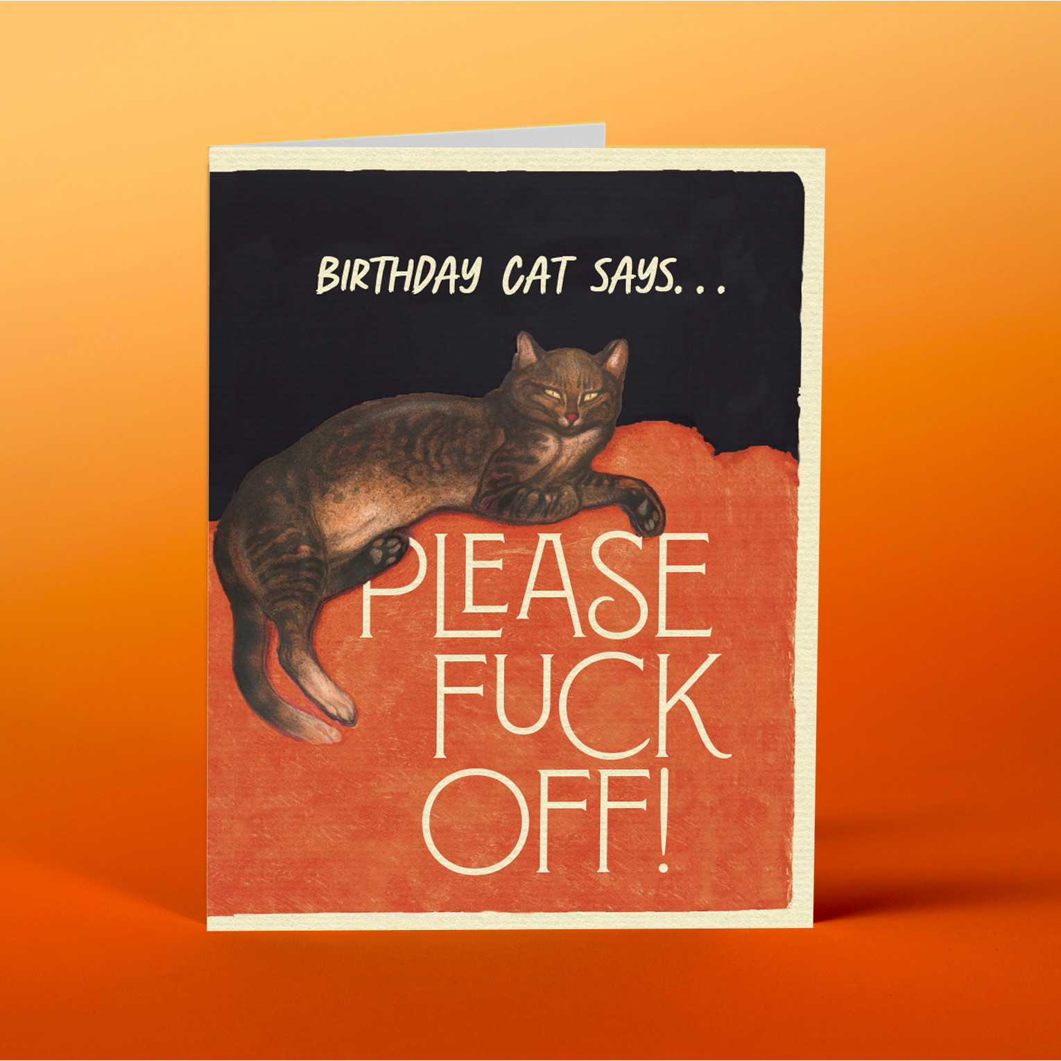 Birthday Cat Birthday Card - Just Fabulous Palm Springs