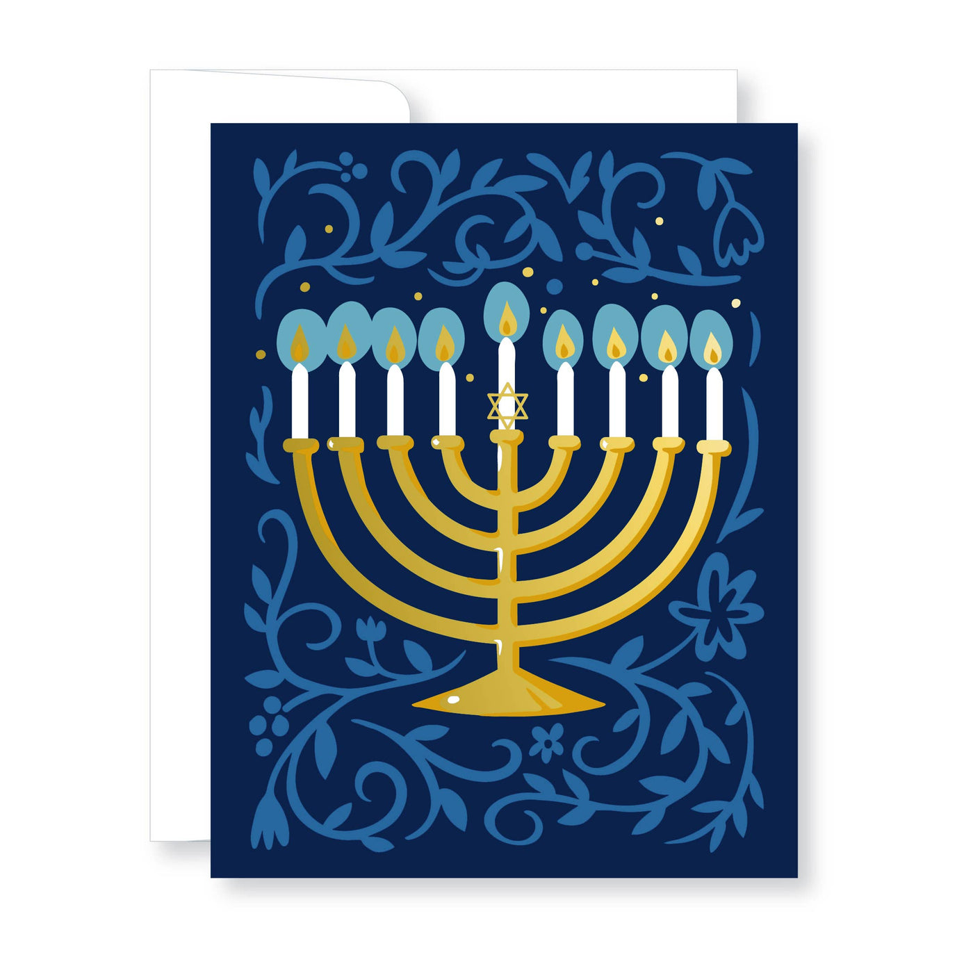 Midnight Menorah Holiday Boxed Cards