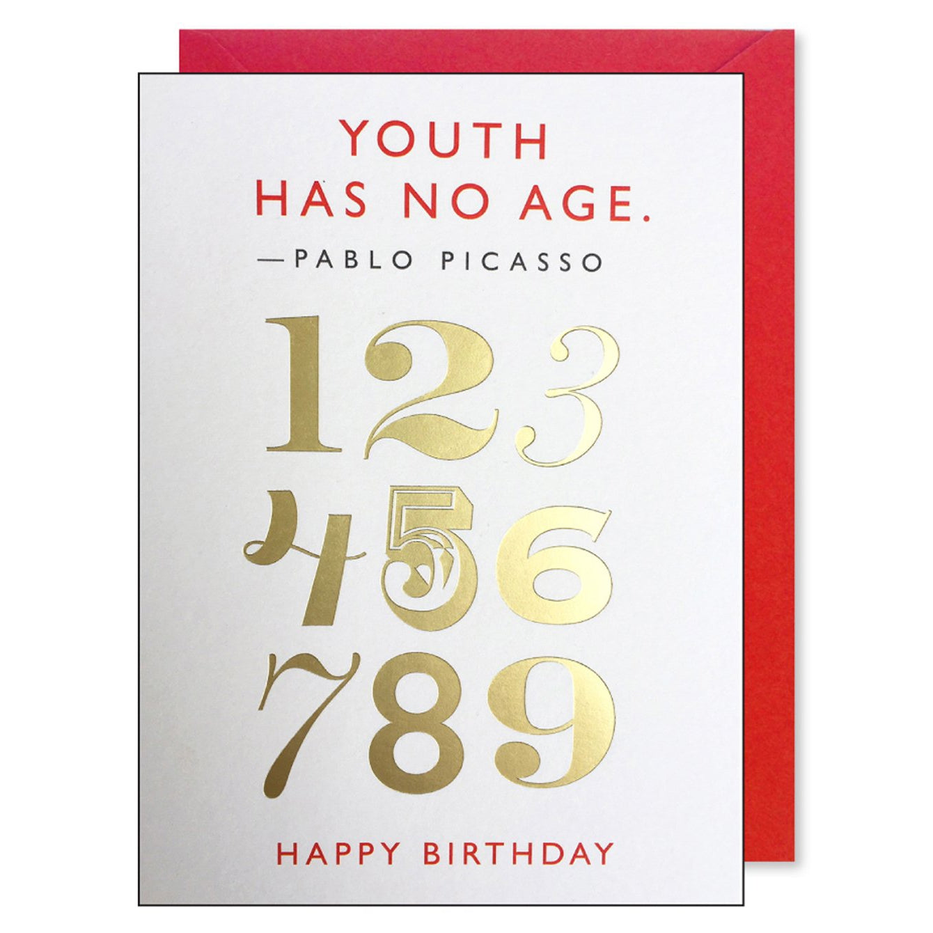 Youth Has No Age Picasso Quote Birthday Card