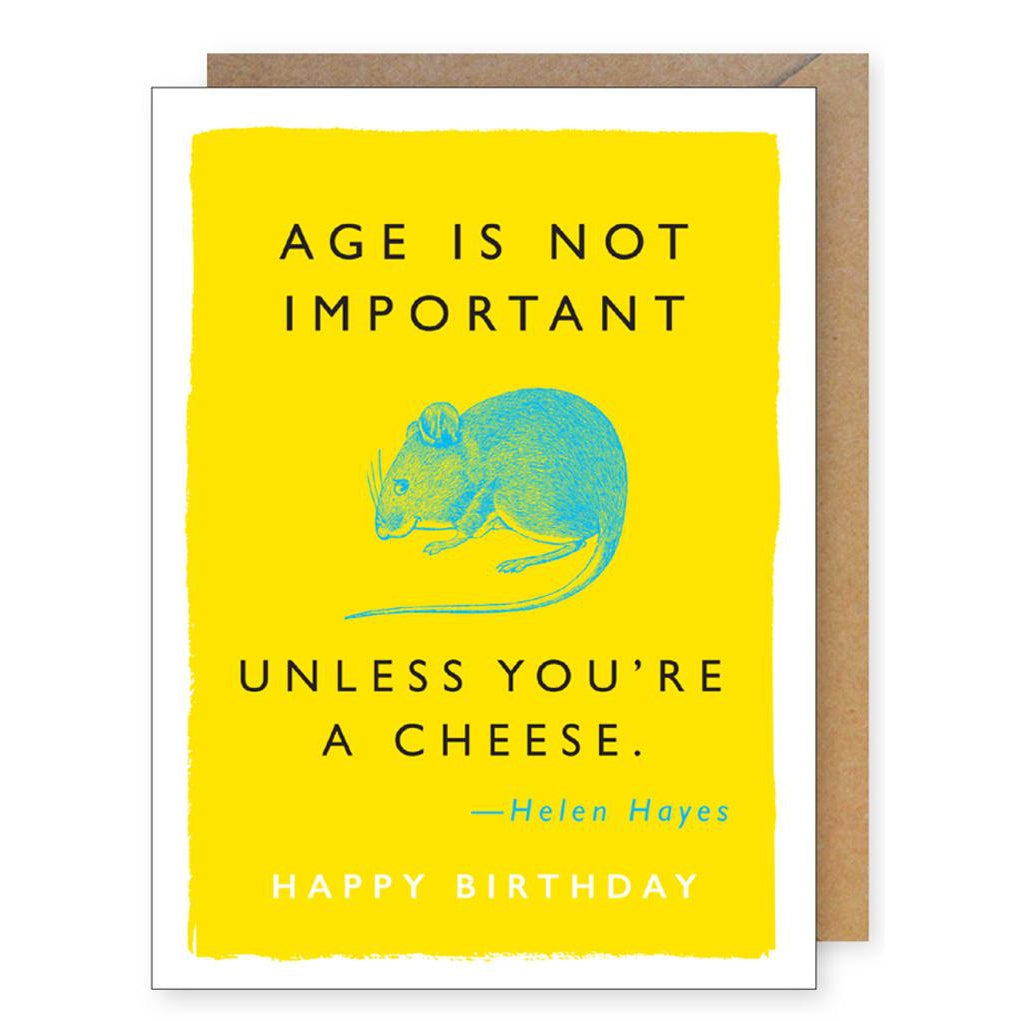 Mouse Quote Birthday Card