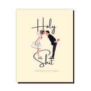 Holy Shit Wedding Greeting Card - Just Fabulous Palm Springs