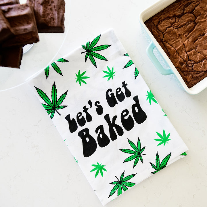 Let's Get Baked Flour Sack Kitchen Towel