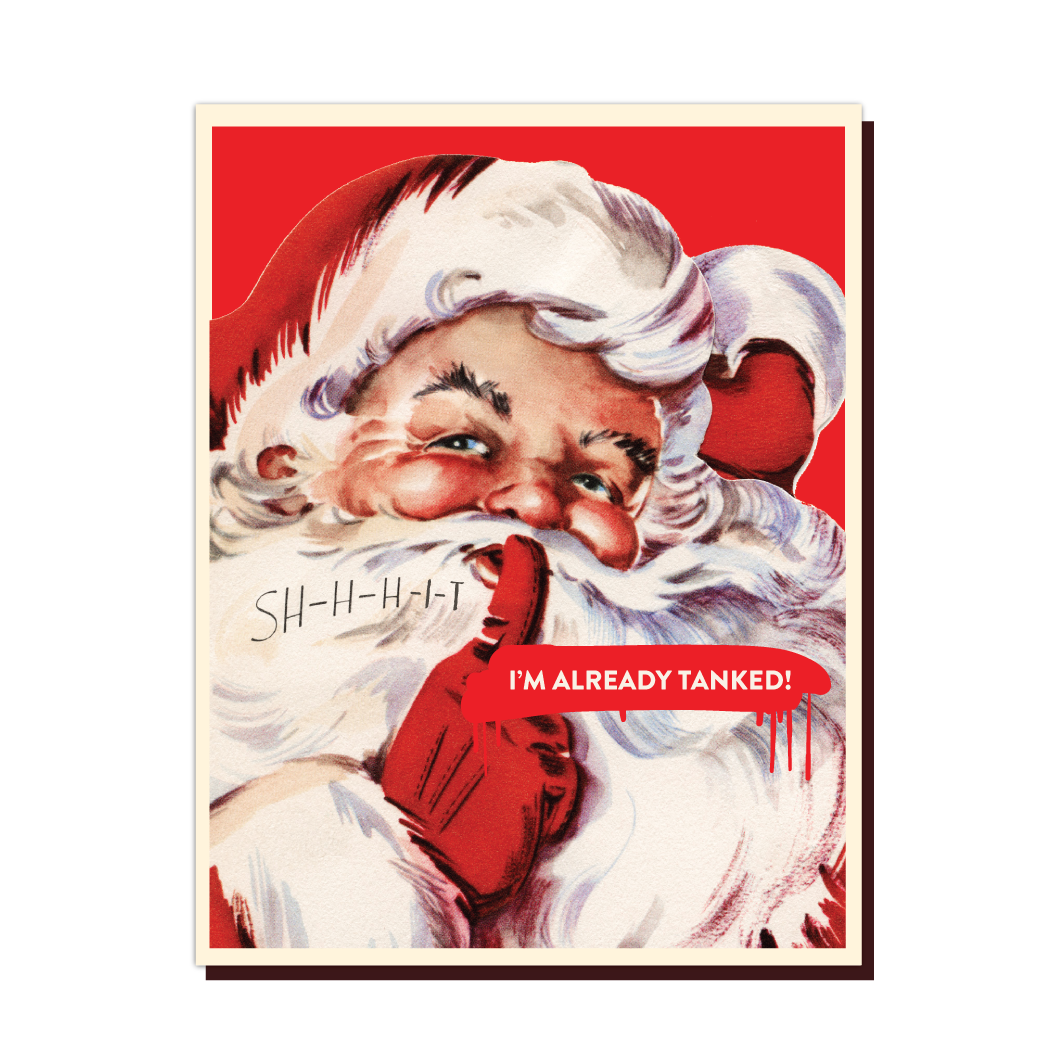 Santa Tanked Holiday Card