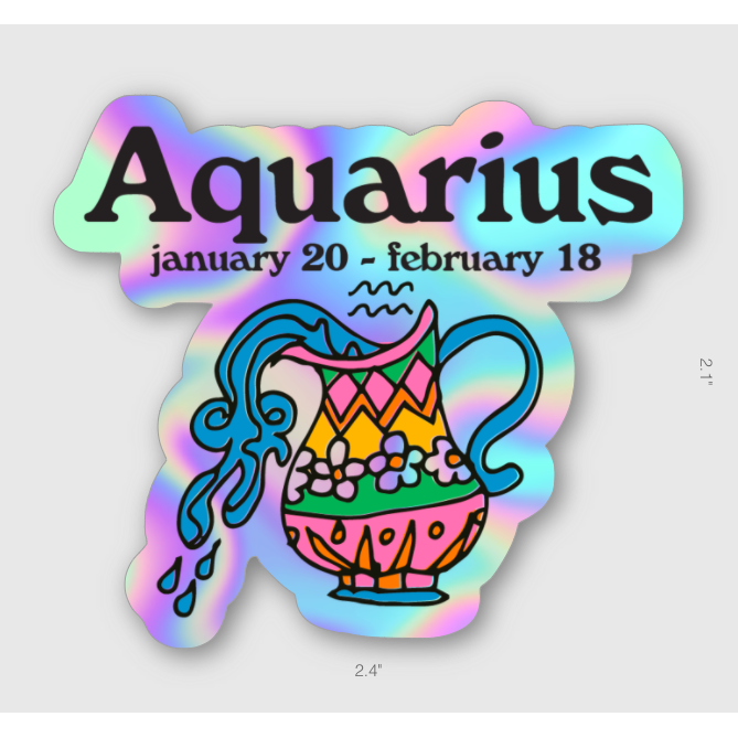 ZODIAC - Aquarius Sticker