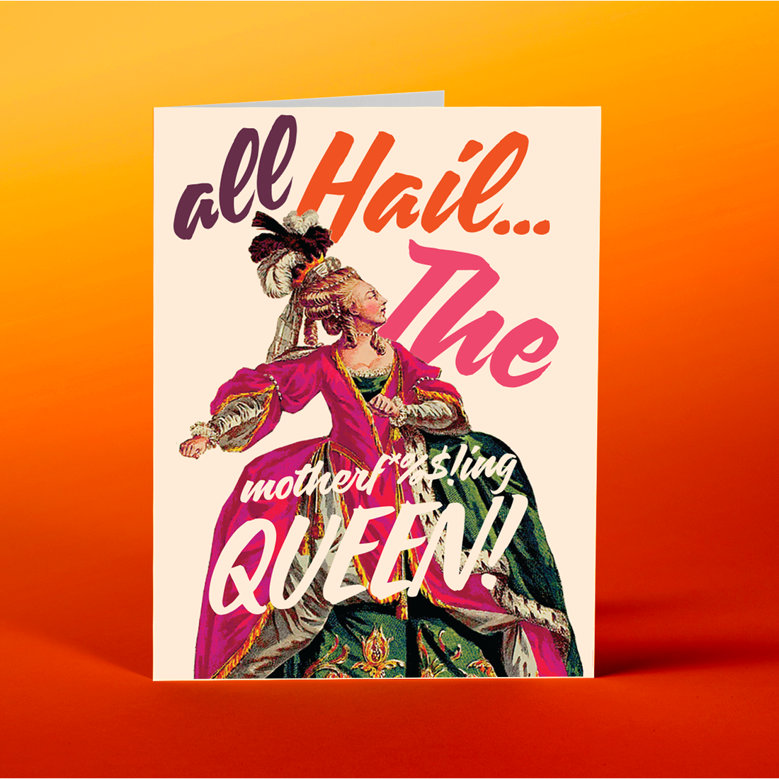 Queen Greeting Card - Just Fabulous Palm Springs