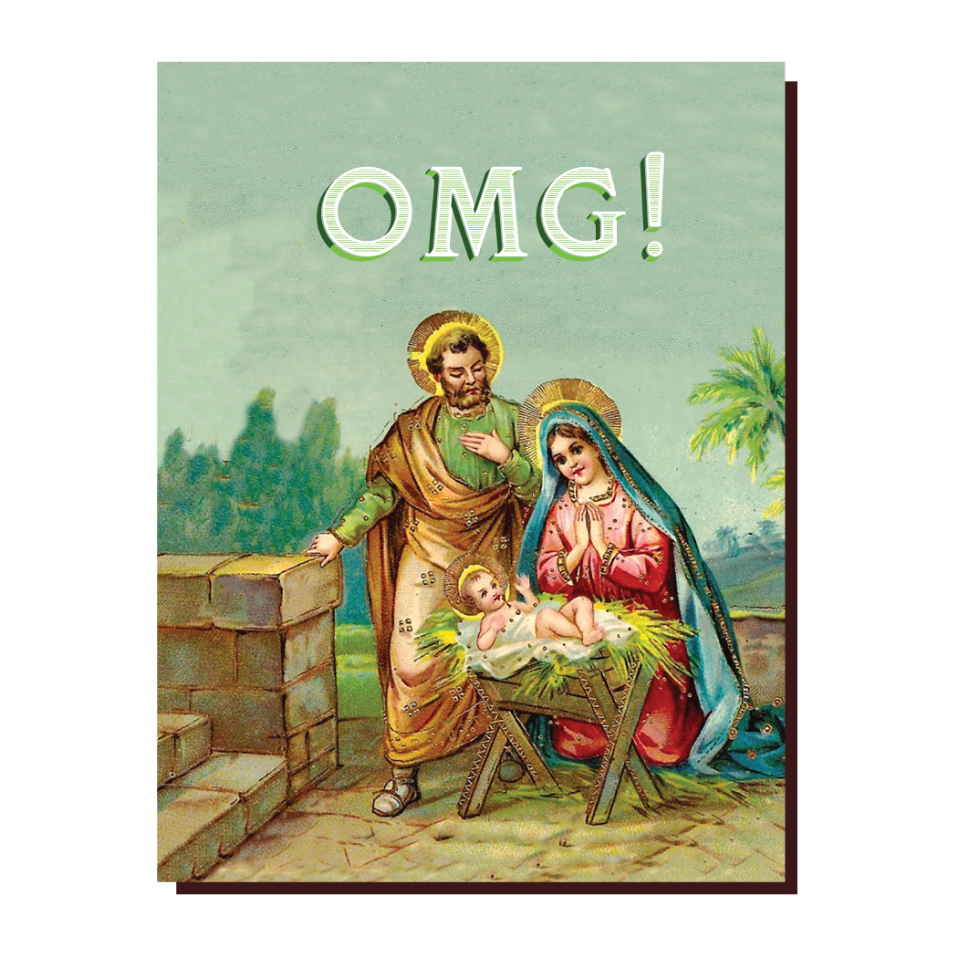 OMG Jesus Holiday Card - Just Fabulous Palm Springs