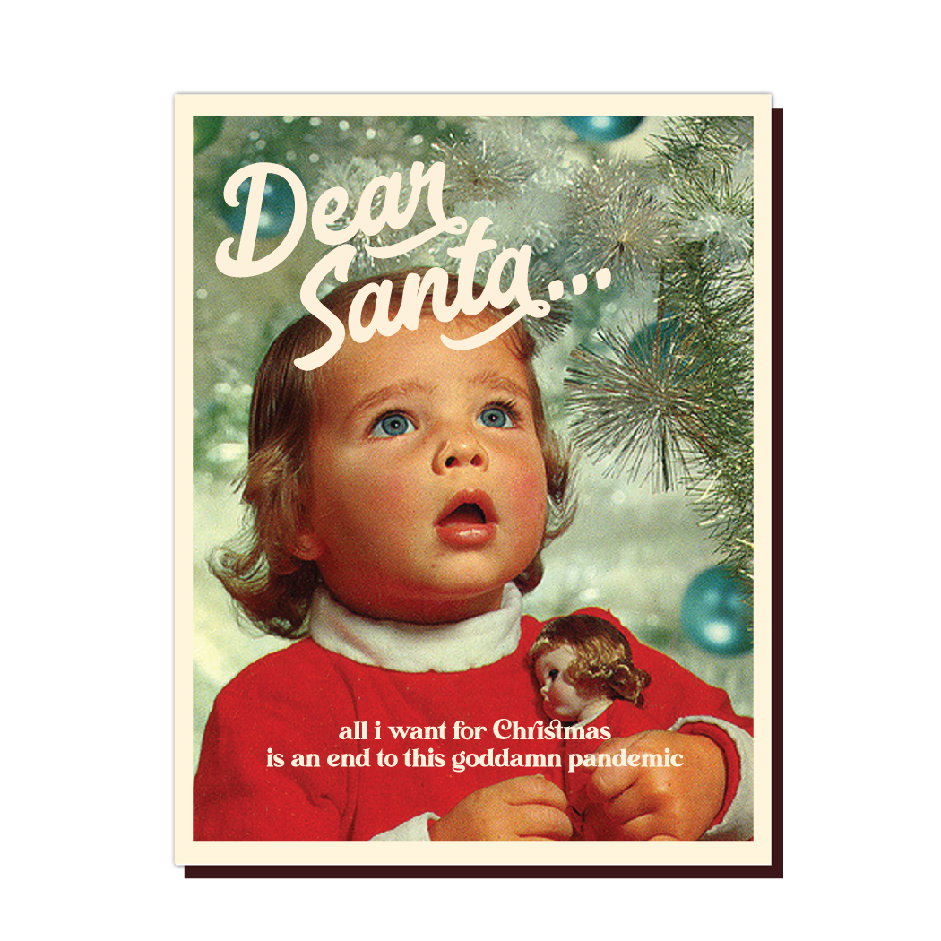 Santa Girl Holiday Card