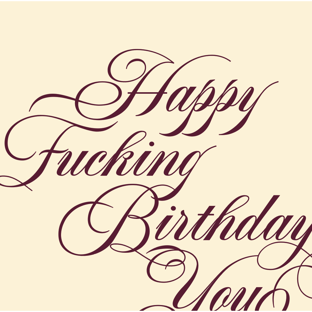 Kids Whore Birthday Card - Just Fabulous Palm Springs