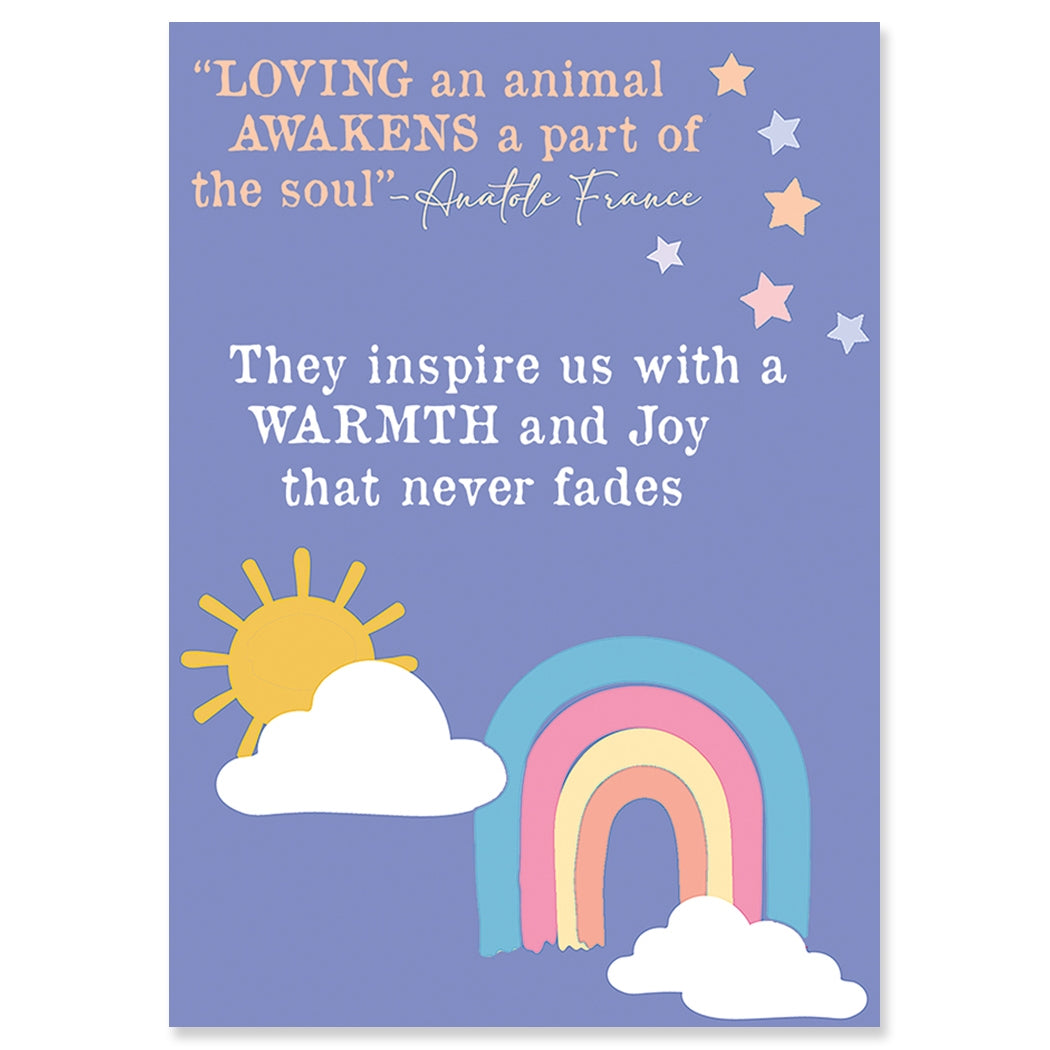 Loving Pet Sympathy Greeting Card