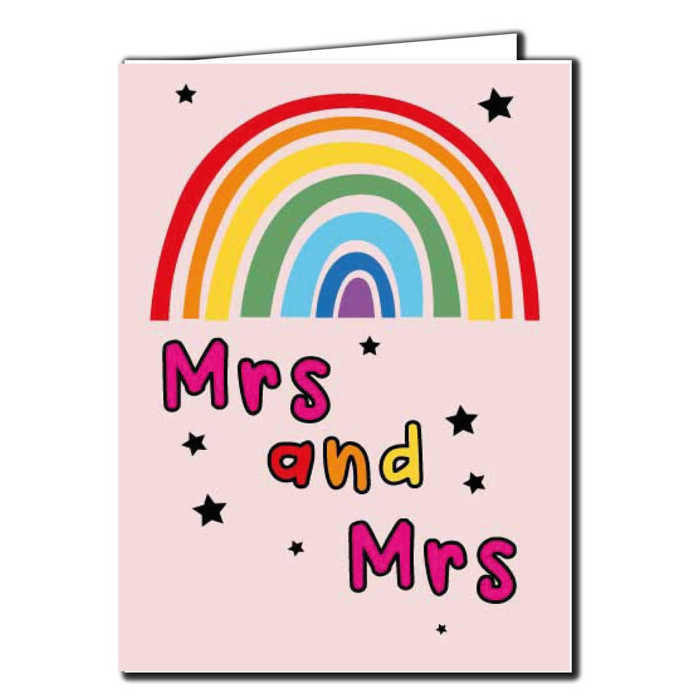 Mrs and Mrs Wedding Greeting Card