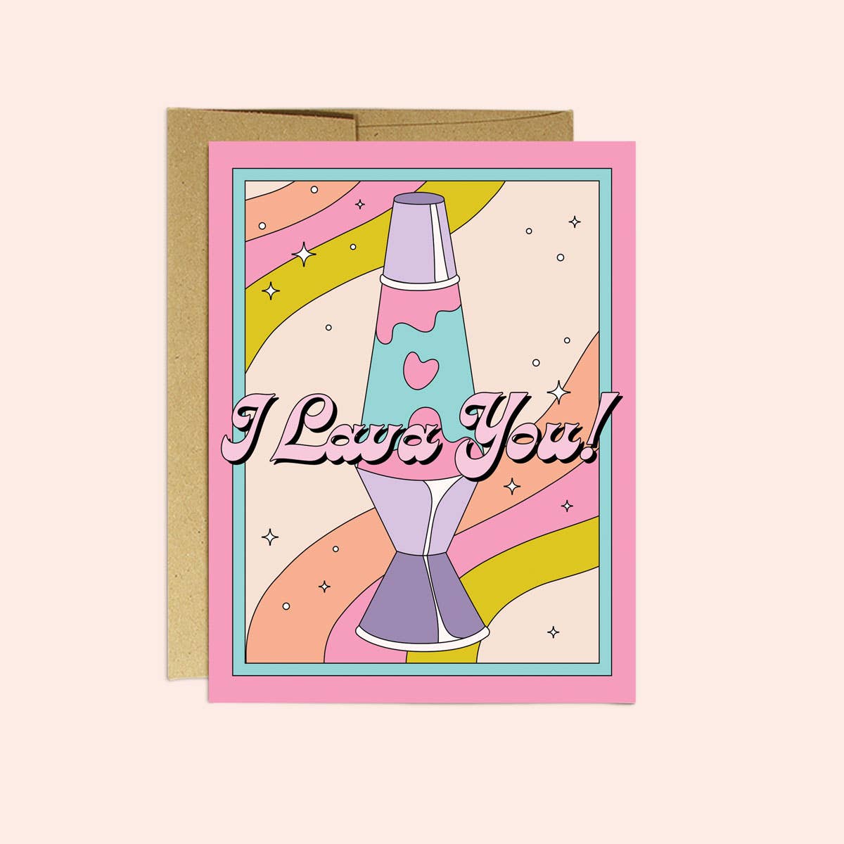 Lave Lamp Love Greeting Card