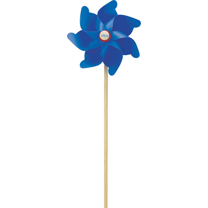 Windmill With Wooden Handle - Blue