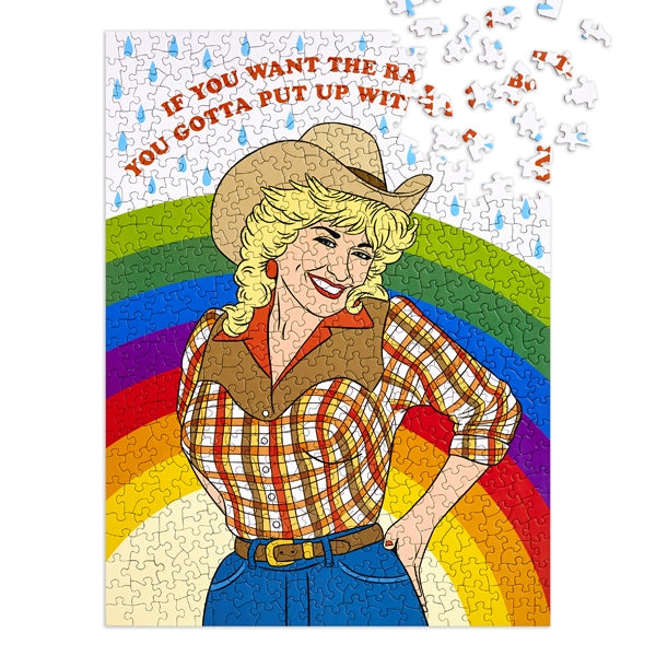 Jigsaw Puzzle: Dolly Parton Rainbow