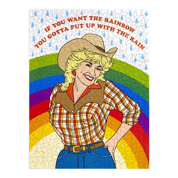 Jigsaw Puzzle: Dolly Parton Rainbow
