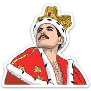 Die Cut Sticker: Freddie Mercury - Just Fabulous Palm Springs
