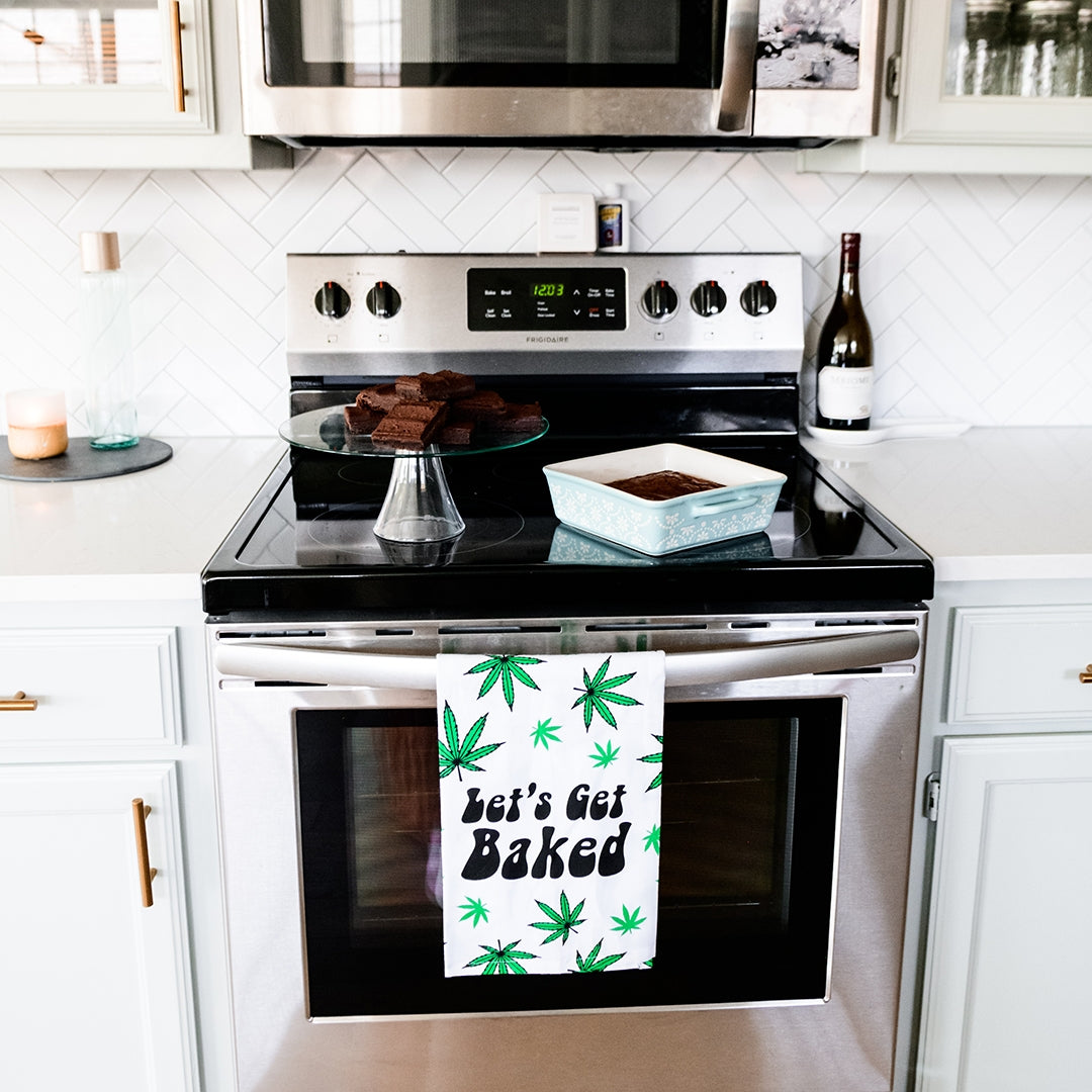 Let's Get Baked Flour Sack Kitchen Towel - Just Fabulous Palm Springs