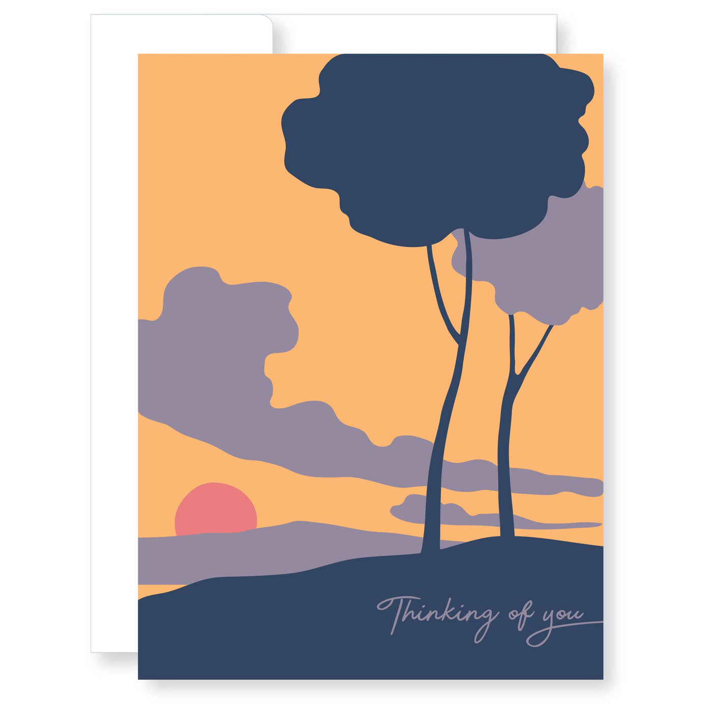 Sunset Thinking Of You Greeting Card