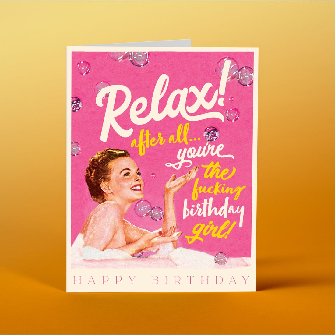 Relax Birthday Card - Just Fabulous Palm Springs