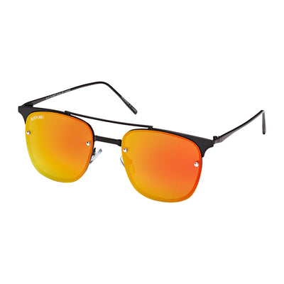 Crawford Matte Black/ Red Mirror eyewear