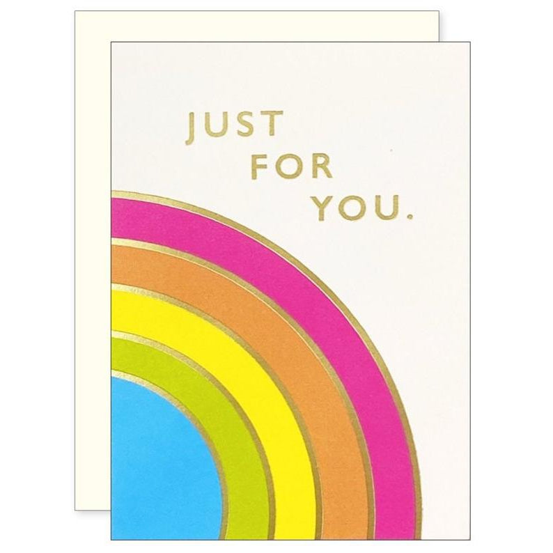Rainbow "Just For You" Mini Card