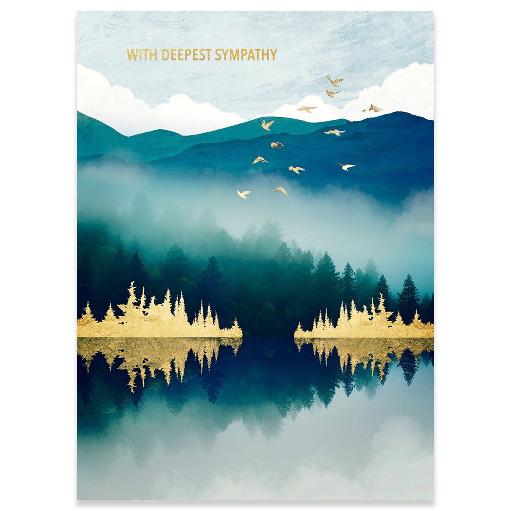 Mist Reflection Sympathy Greeting Card - Just Fabulous Palm Springs