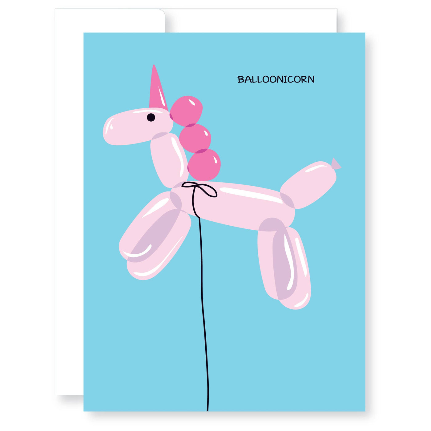 Balloonicorn Birthday Card