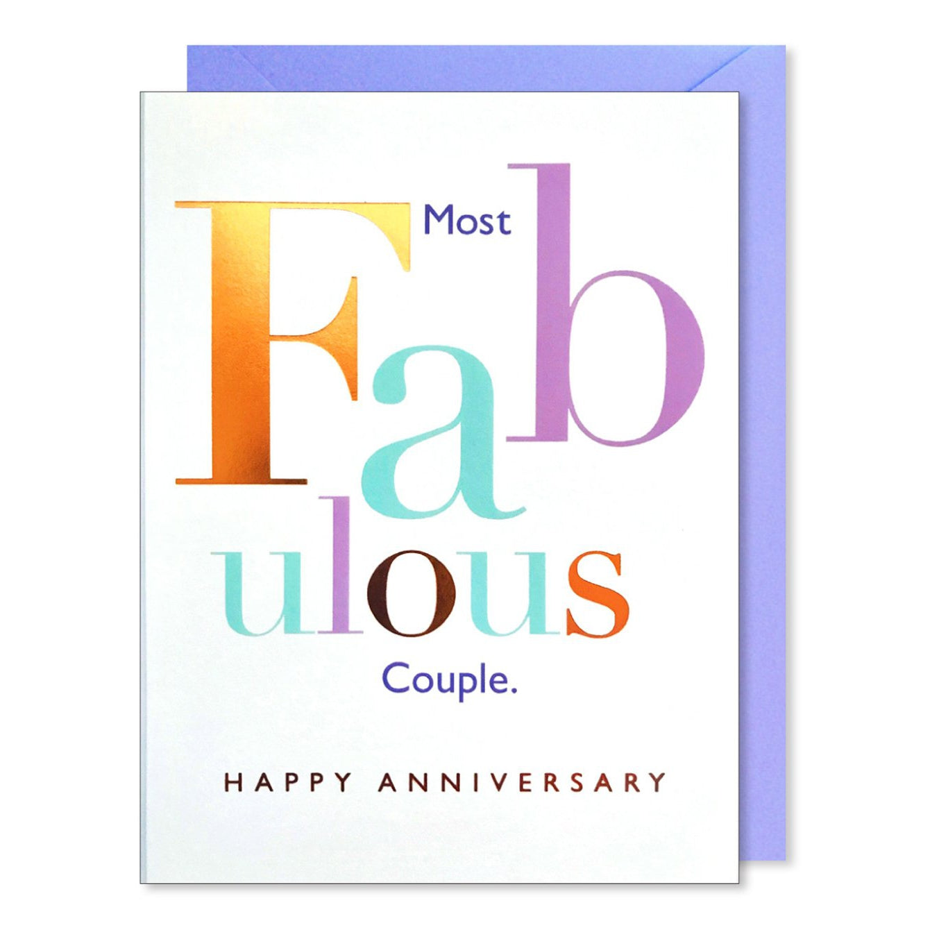 Most Fab Couple Anniversary Greeting Card