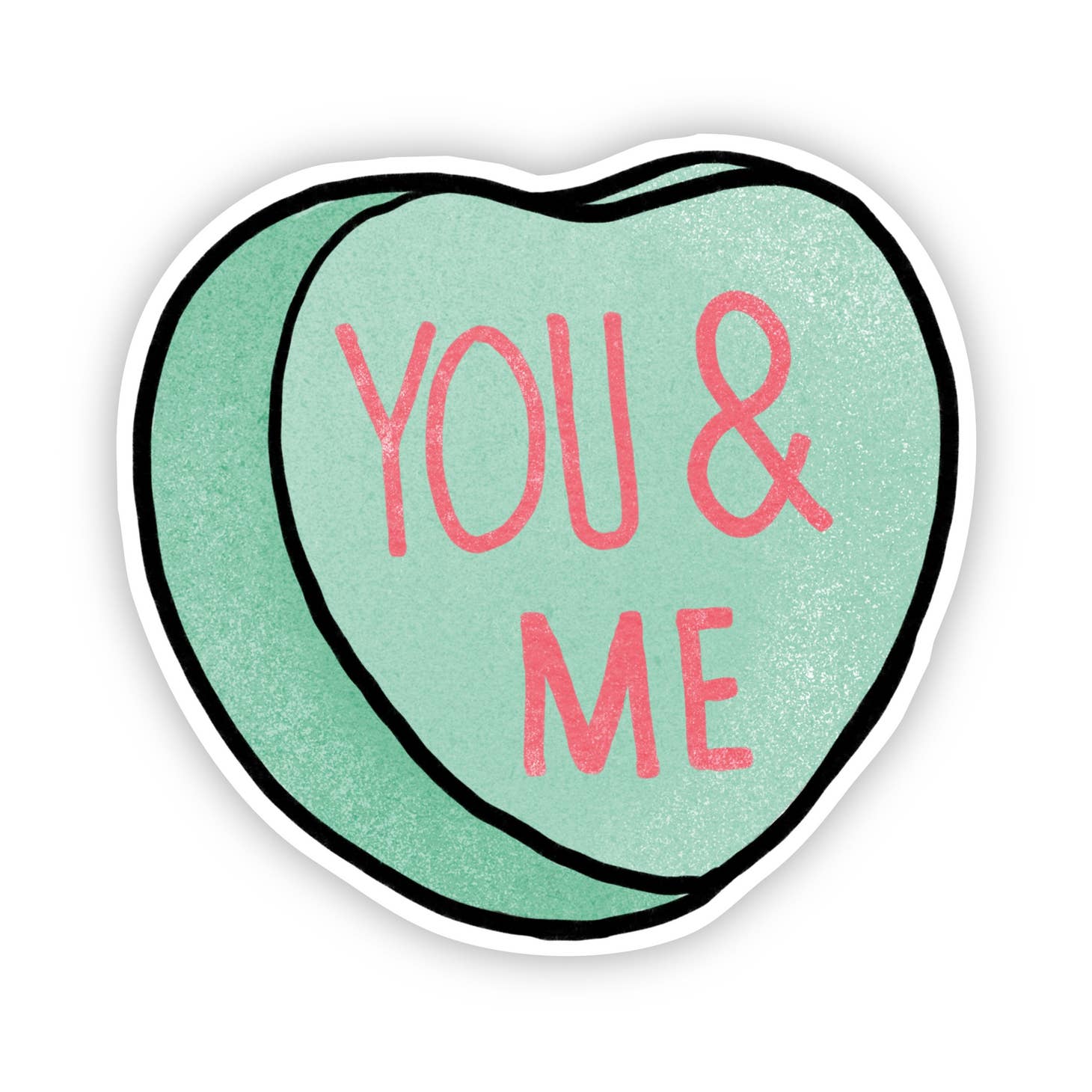 You & Me Heart Sticker - Just Fabulous Palm Springs