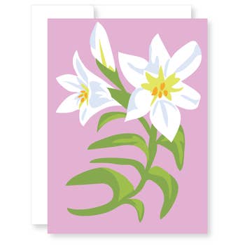 Easter Lily Greeting Card