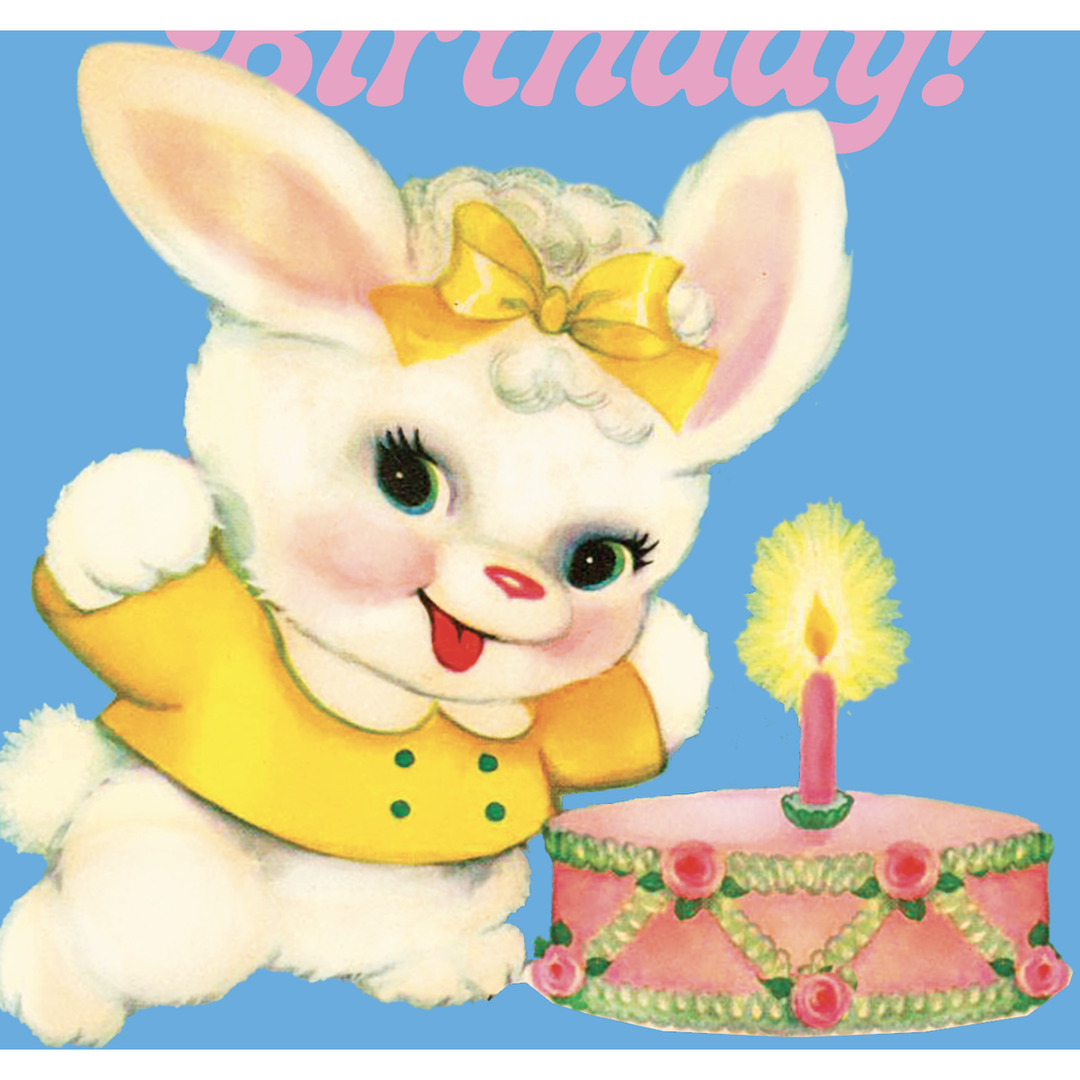 Blue Bunny Happy F*ing Bithday Birthday Card