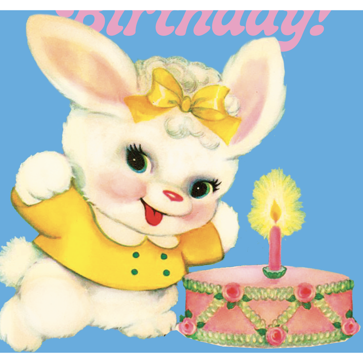 Blue Bunny Happy F*ing Bithday Birthday Card