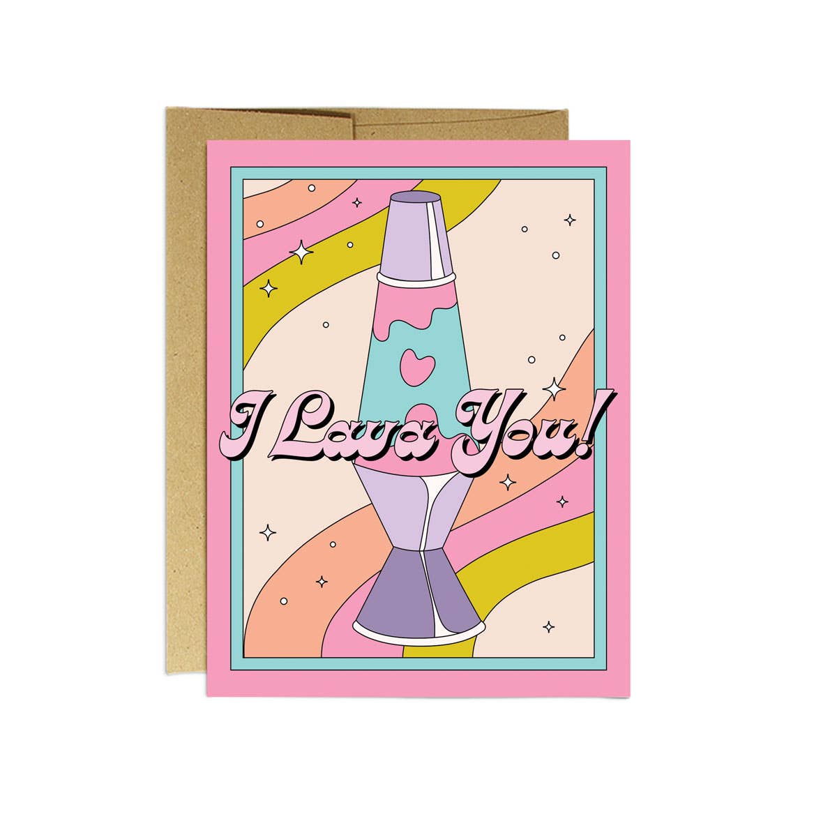 Lave Lamp Love Greeting Card