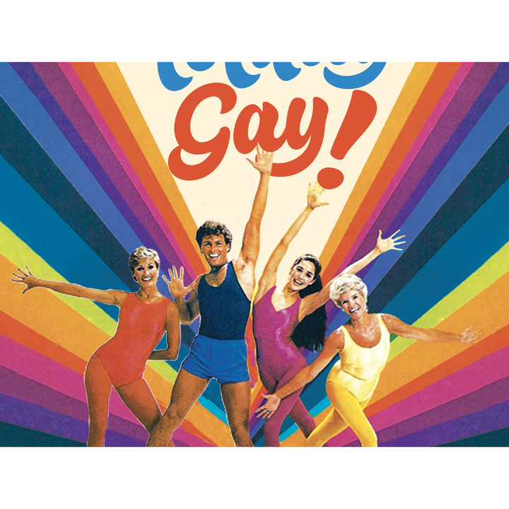 Totally Gay 80's Birthday Card