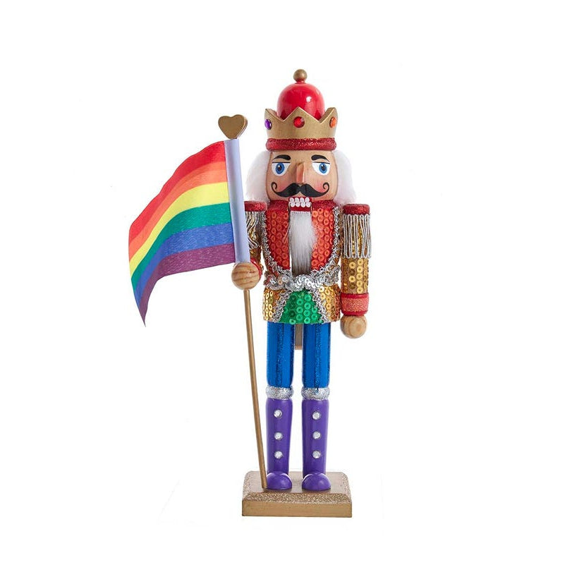 Gay Pride Nutcracker - 12" - Just Fabulous Palm Springs