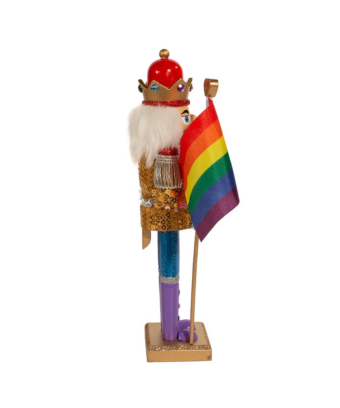 Gay Pride Nutcracker - 12" - Just Fabulous Palm Springs