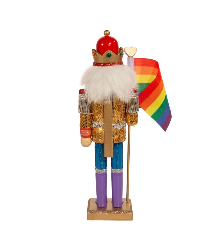Gay Pride Nutcracker - 12" - Just Fabulous Palm Springs