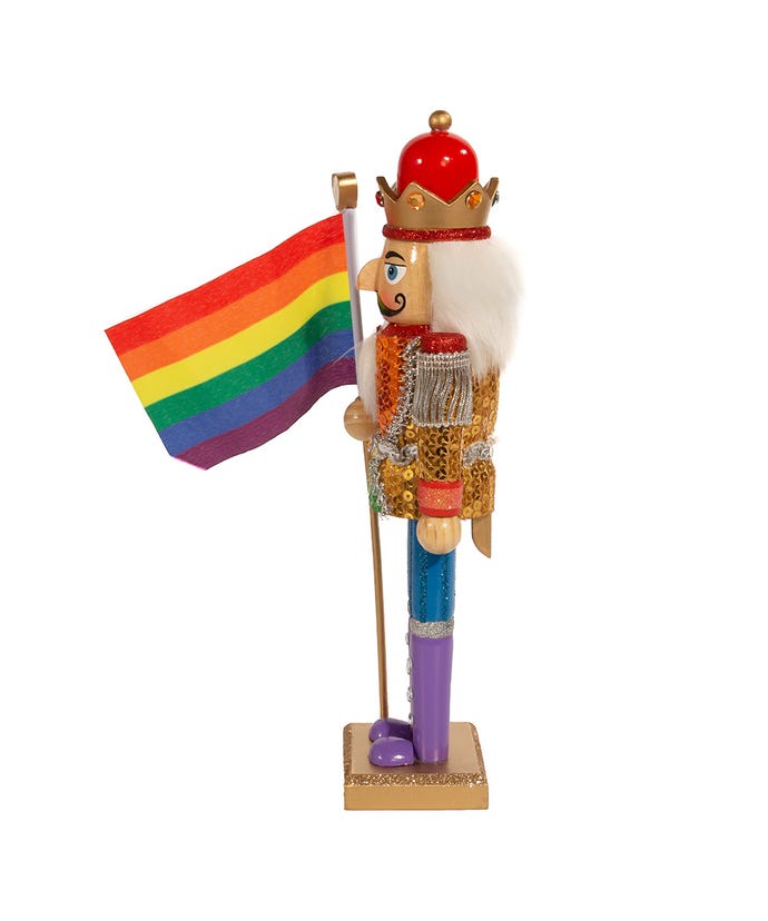 Gay Pride Nutcracker - 12" - Just Fabulous Palm Springs