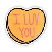I Luv You Heart Sticker - Just Fabulous Palm Springs
