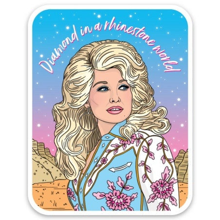 Die Cut Sticker: Dolly Parton Diamond