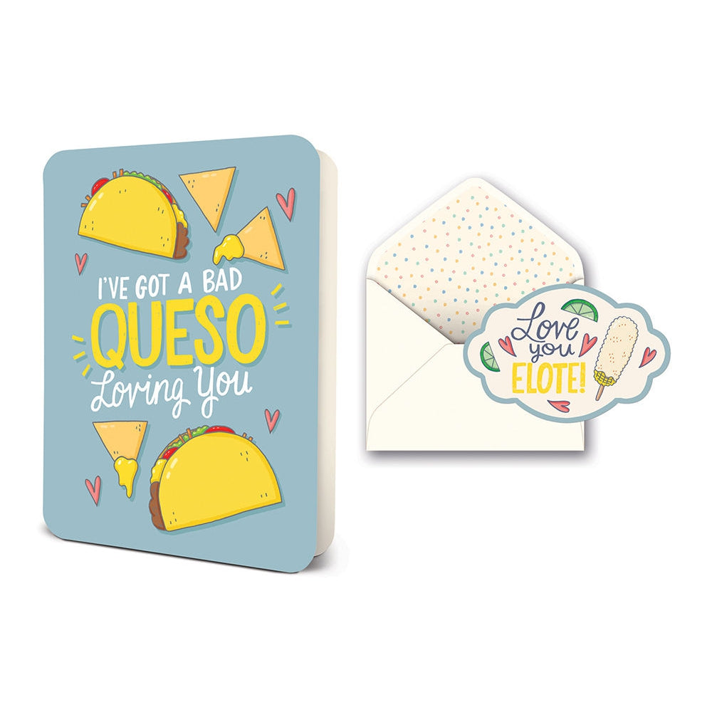 Twisted Wares I've Got A Bad Queso Loving You Greeting Card
