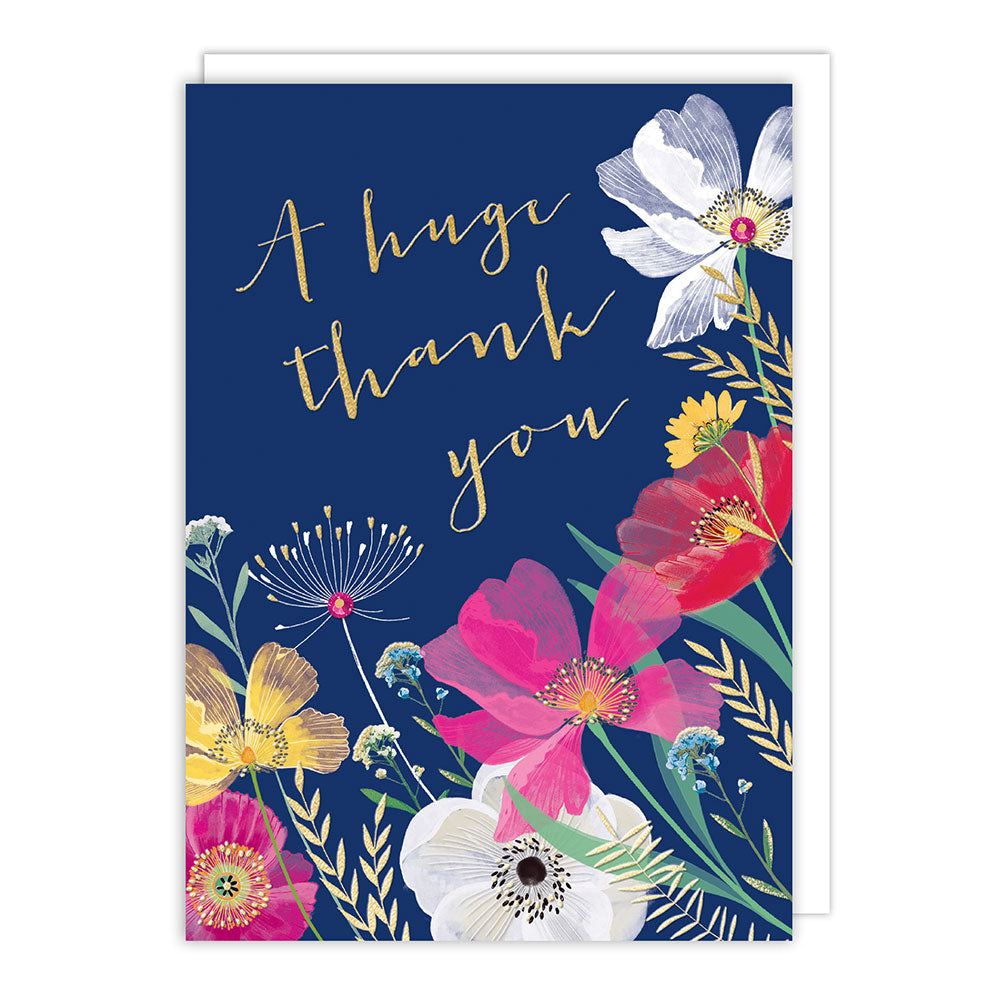 Flowers Thank You Greeting Card