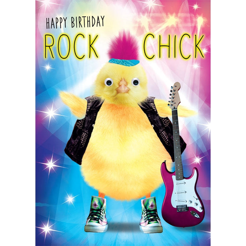 Rock Out Rock Chick - Birthday Card
