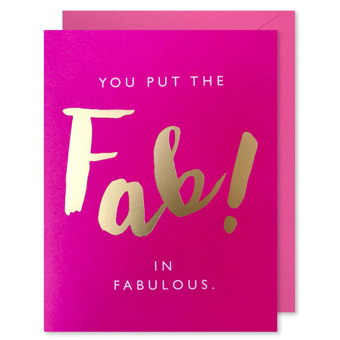 Fab In Fabulous Greeting Card