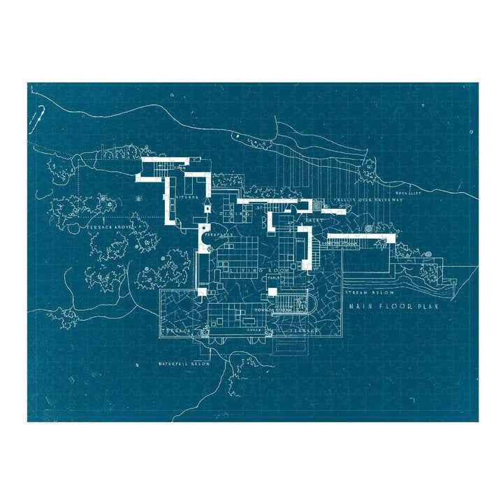 Frank Lloyd Wright Fallingwater Double-Sided 500 Piece Puzzle