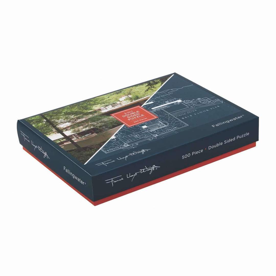 Frank Lloyd Wright Fallingwater Double-Sided 500 Piece Puzzle - Just Fabulous Palm Springs