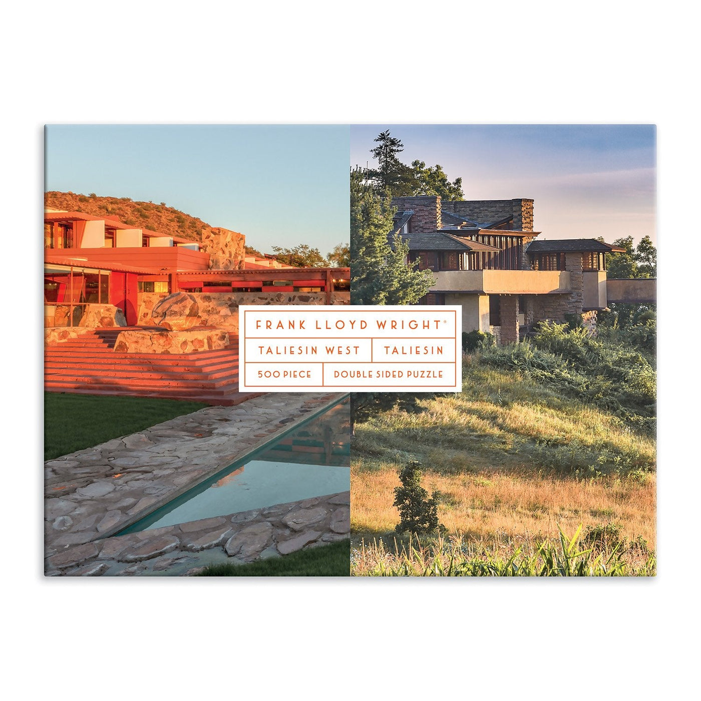 Frank Lloyd Wright: Taliesin and Taliesin West 500 Piece Double-Sided Puzzle