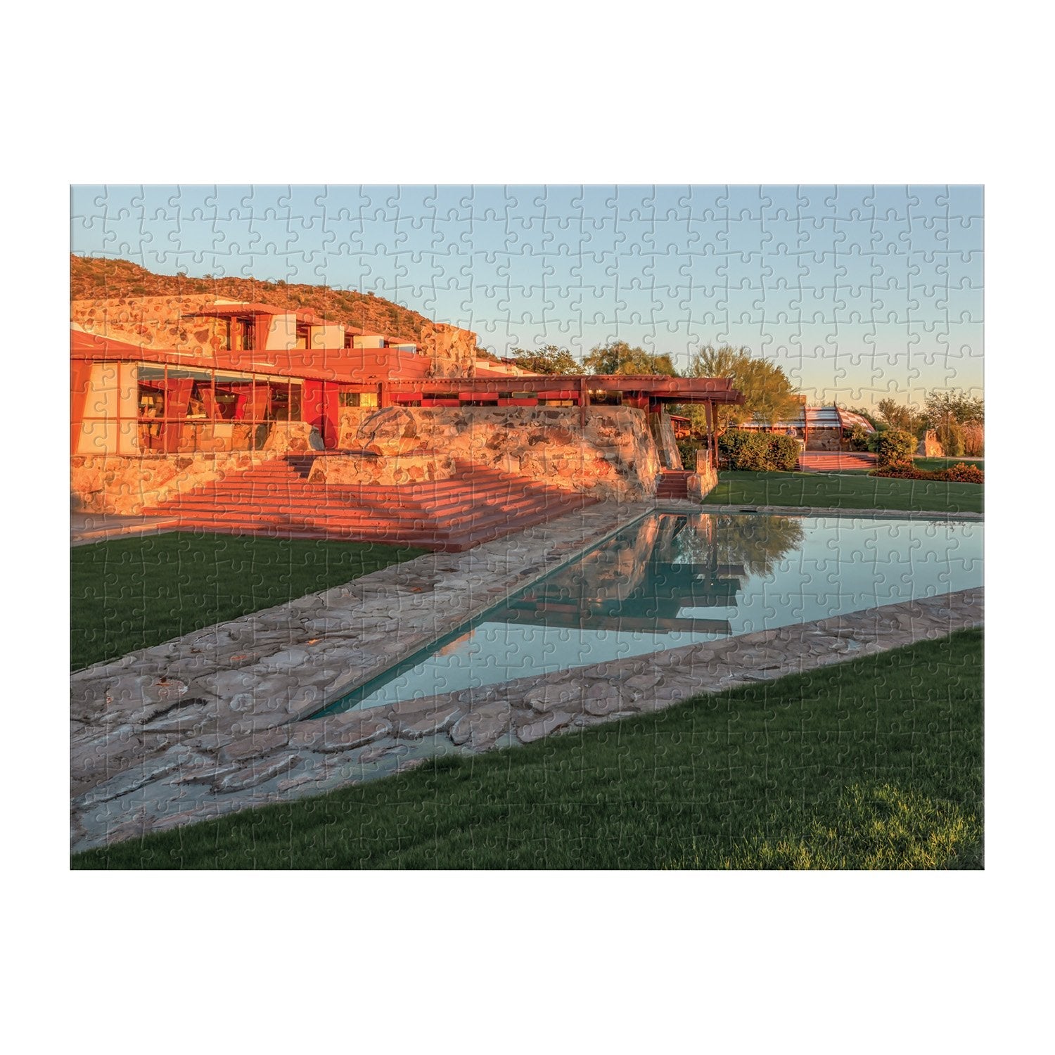 Frank Lloyd Wright: Taliesin and Taliesin West 500 Piece Double-Sided Puzzle - Just Fabulous Palm Springs