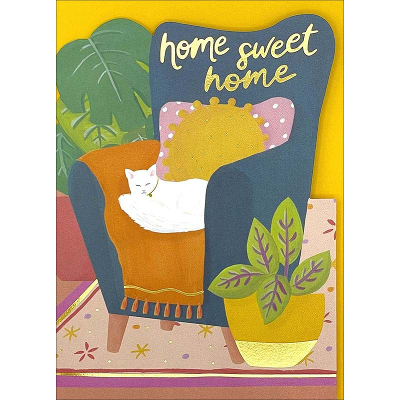 Cat Chair New Home Greeting Card