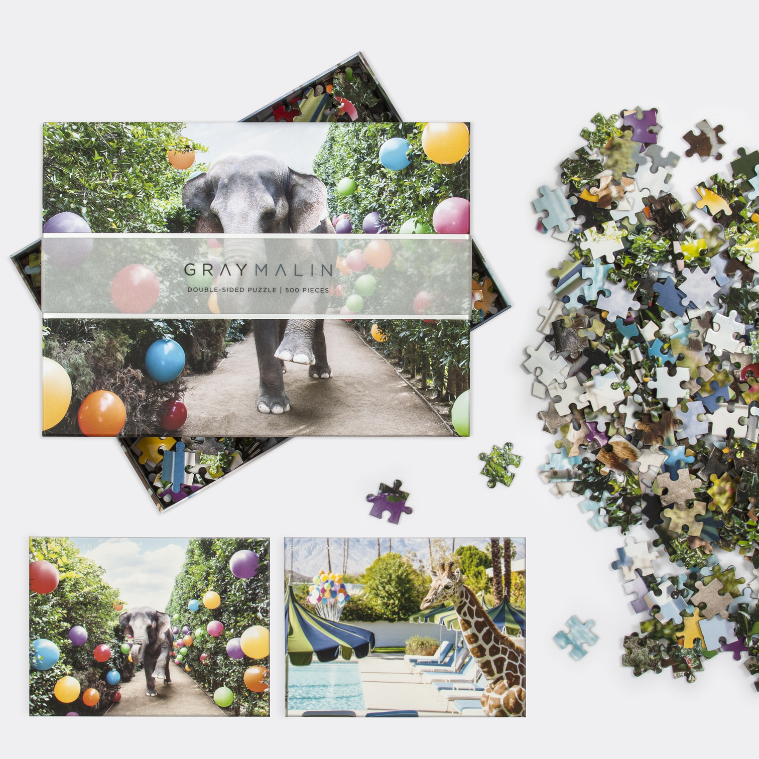 Gray Malin: At The Parker Double-Sided Puzzle, 500 Pieces - Just Fabulous Palm Springs