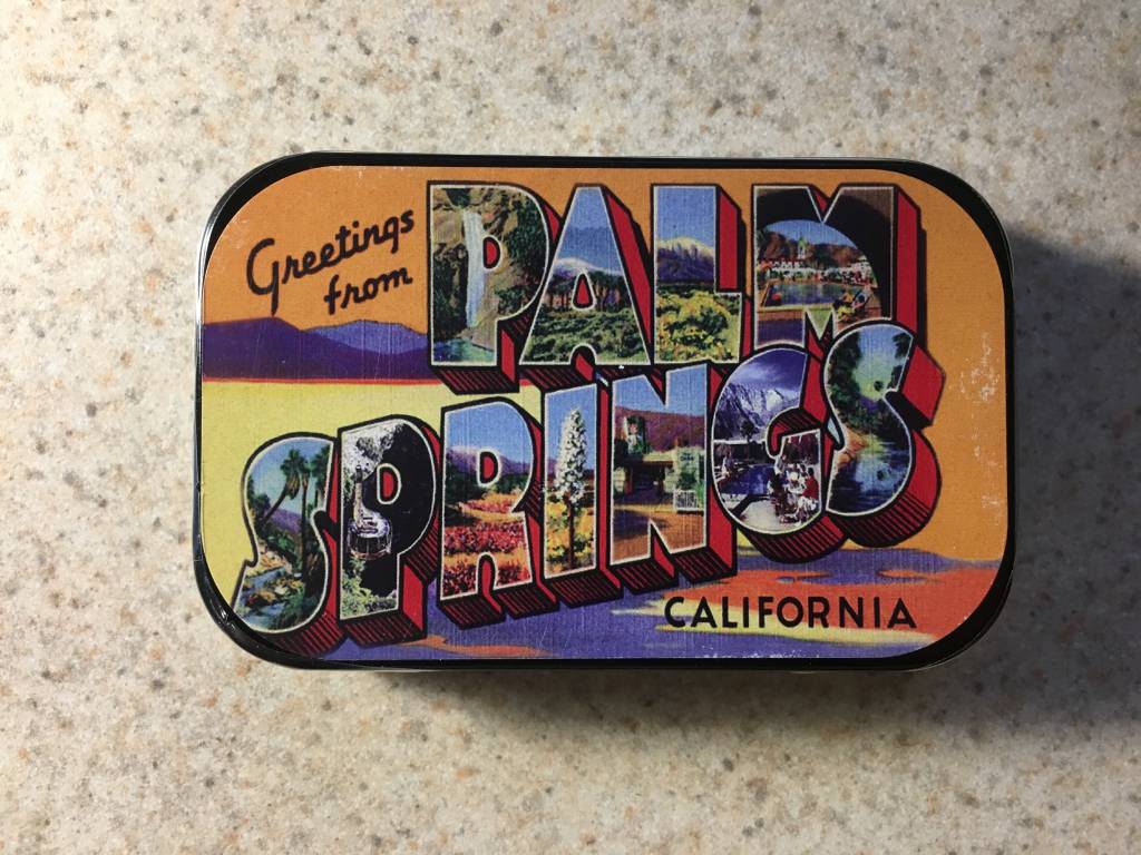 Greetings From Palm Springs Mints - Large Tin - Just Fabulous Palm Springs